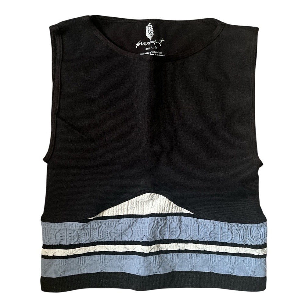 Free People Cropped Color-block Tank - Picture 2 of 5